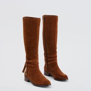 New Ann Taylor Lois Suede Tie Boots